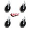 Service Caster 5 Inch Thermoplastic Rubber Wheel 1/2 Inch Threaded Stem Caster SCC, 4PK SCC-TS05S510-TPRS-121315-4 - alternate 1